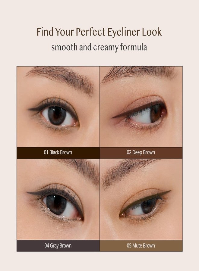 كليو بروفيشنال قلم تحديد العيون CLIO Extreme Gelpresso | مقاوم للتلطخ، مقاوم للماء، يدوم طويلاً، 6 درجات لونية باردة ودافئة، تركيبة فائقة النعومة وكريمية (004 رمادي بني (جديد)) - Image 5